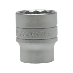 
                  TENG TOOLS Nasadka 12-kątna 27 x 43 mm z chwytem 1/2" CRV M120527-C 5020385130739